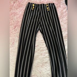 Black White Stripped Pants